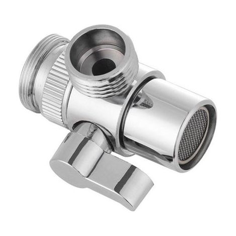 Accessoires de salle de bain durables : raccord, pommeau de douche, interrupteur à trois voies, inverseur pour évier de cuisine, adaptateur de robinet, vanne d'inversion, connecteur de robinet (1/5)