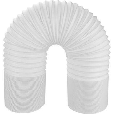 Tubo di scarico portatile per condizionatore, diametro 150 mm x 2 metri, realizzato in materiale PP, rinforzato con telaio in acciaio, ruotabile a sinistra, accessorio portatile. (1/4)