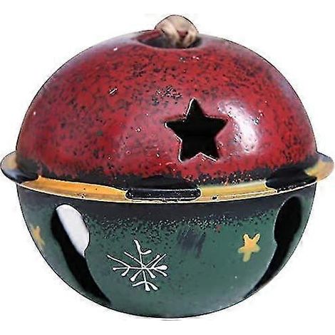 cloche de Noël décorative vintage à suspendre, rouge (1/4)