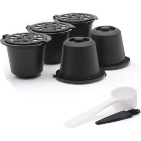 5 wiederverwendbare Nespresso-Kapseln, nachfüllbarer Kaffeekapselfilter für Nespresso-Kaffeemaschinen, Permanent-Kaffeefilter (1/5)