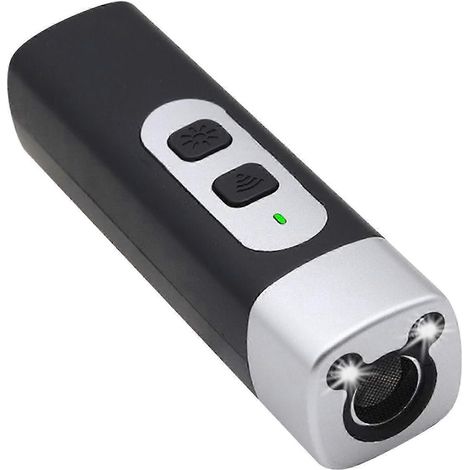 Dispositif anti-aboiements ultrasonique format nomade pour le dressage des chiens - Appareil de contrôle des aboiements haute puissance - Accessoires de dressage pour animaux de compagnie (Noir) (1/3)