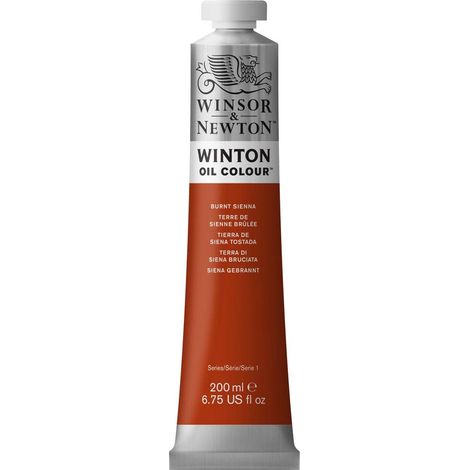 Winsor & Newton Olio Winton 200 ml - Terra di Siena Bruciata (1/4)