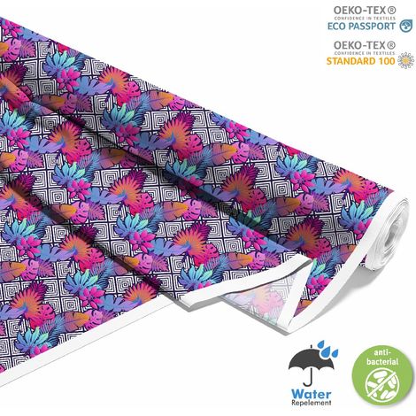 TESSUTI DECORATIVI PER ESTERNI OXFORD - Motivo foglie Art. 1 I DX180 (1/5)