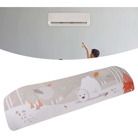Windabweiser für Klimaanlagen, direkter Windschutz, universelle Wandführungsplatte für Schlafzimmer-Klimaanlagen, Arctic Bear (1/5)