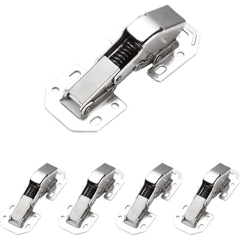 APEX Ensemble de 4 charnières de porte d'armoire AP de 4 pouces, charnières de porte dissimulées sans cadre avec fonction de fermeture douce. (1/5)