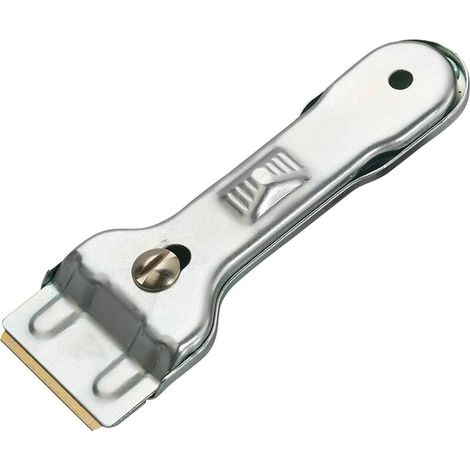 Racleur pour Plaques Vitrocéramiques, Lames de Nettoyages Remplaçables, Acier, Piccobello, Argenté, 10842280 (1/5)