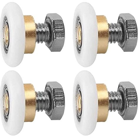 4 roulettes pour porte de douche coulissante 20 mm, remplacement (1/5)