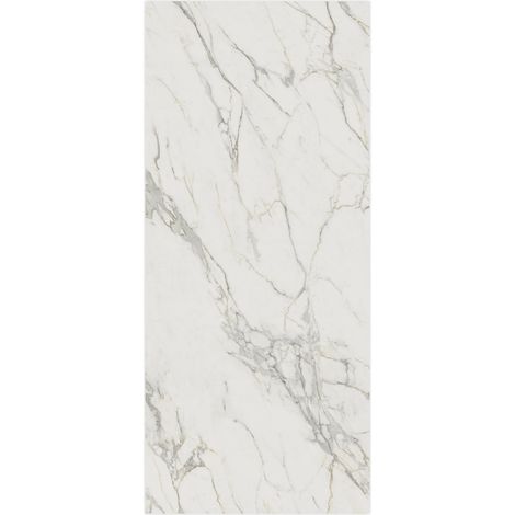 Carrelage effet Marbre Blanc Calacatta Extra 278x120x0,6 cm Brillant Clarenza - Mur intérieur (vendu par carton de 3,336 m²) - RO'MA CARRELAGE