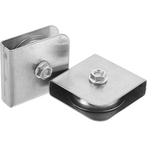 Lot De 2 Poulies De Mât en Acier Inoxydable Poulies À Roue Simple Pièces De Mât (1/5)