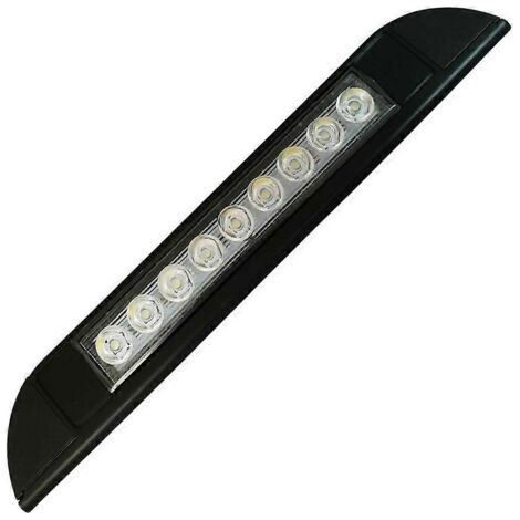 9-LED-Markisenleuchte, 12 V/24 V, wasserdicht, 256 mm, schwarz (1/5)