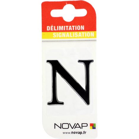 Lettre N Noire Hauteur 25mm - 4620237