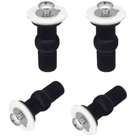 Boulons de siège de toilette 4 pièces, vis de charnière, fixations de siège de toilette, kit de pièces de rechange pour siège de toilette (1/5)