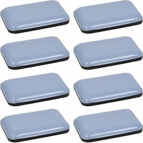 YMYNY 35 x 25 mm, 8x Teflon-Gleiter-Pad Teflon Selbstklebend Rechteckig Bodenschutz Parkettbein Stuhl Möbel (1/4)