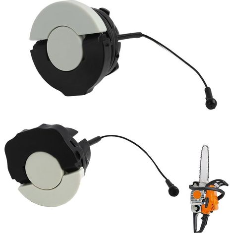 Lot de 2 bouchons de réservoir et d'huile pour STIHL MS171 MS181 MS192 MS193 MS200 MS230 MS231 MS240 MS241 MS250 MS251 MS260 MS340 MS360 Pièces de rechange universelles et durables 1 grand + 1 petit (1/3)