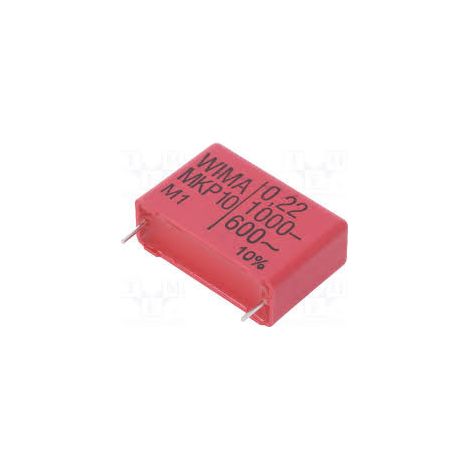 Polypropylen-Kondensator 220nF 1000Vdc R27,5mm Wima