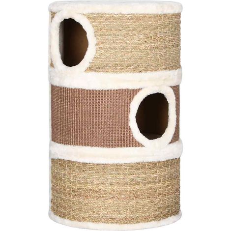 Tonneau à gratter pour chats 60 cm Herbiers marins CFW40057 (1/5)