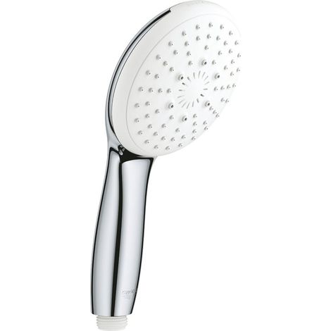 Grohe – Pommeau de douche Tempesta 3 jets – Jet pluie, jet massage, jet stimulant – Débit 7,4 l/min – Anti-calcaire SpeedClean