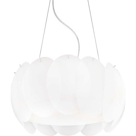 Ideal Lux Ovalino - 5 Light Small Deckenanhänger Weiß, E27 (1/2)