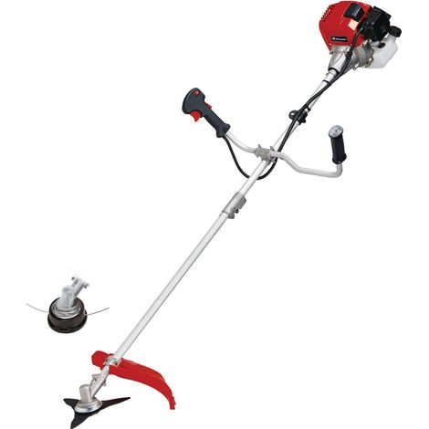 Einhell Débroussailleuse thermique GC-BC 52 I AS (moteur 2 temps, Réservoir carburant 900 ml, Harnais) livré avec lame 3 dents et bobine bouble fil) (1/5)
