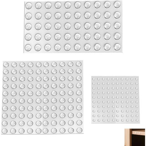 300 Pièces Patin Silicone Transparent, Butées de Protection en Caoutchouc, Amortisseur Porte Placard Auto Adhésif Transparent, Butées en Caoutchouc Antibruit Antichoc, Tampons Protection pour Portes (1/5)