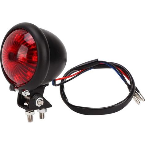 Fanale posteriore a LED - Rotondo, retrò, universale - 12V ad alta luminosità per l'uso come segnale di stop (1/5)