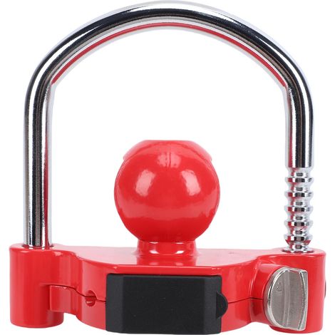 Antivol Remorque Antivol en U Renforcé à Code pour Attelages 1-7/8 2-5/16 et 2 Pouces Rouge (1/5)