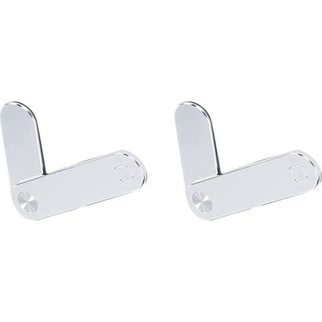 Lot de 2 Magnétique Laptop Téléphone support, réglable Laptop Cell Téléphone support de fixation, Laptop latéral support de fixation Clip (argenté) (1/4)
