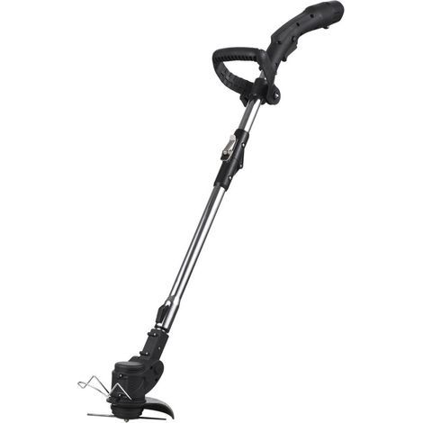 Desbrozadora inalámbrica de 12 V - Máquina ligera para desherbar - Cuchilla metálica de altura ajustable para jardín y patio - Recorte de arbustos - Poda de césped (1/3)