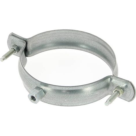 Collier de fixation murale Ø110 mm galvanisé – Filetage 7-150 – Installation sécurisée pour tuyaux de descente d'eau pluviale