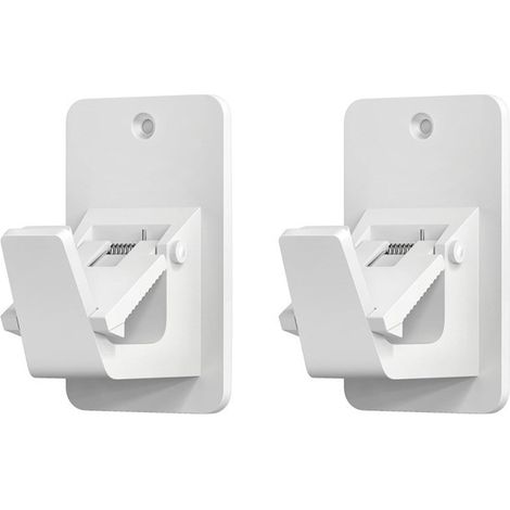 Soportes para barras de cortina (paquete de 8): soportes resistentes con capacidad de carga de 13,6 kg (30 lb), ideales para baños, dormitorios y cocinas. Ganchos universales que no dañan las barras d (1/5)