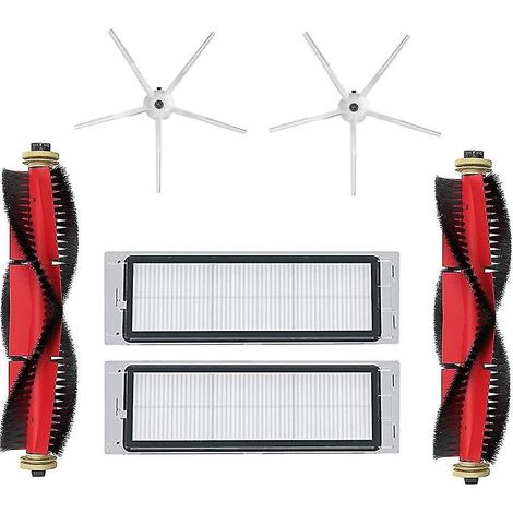 HEPA-Filter, Hauptbürste, Seitenbürste für Xiaomi Roborock S50, S55, S5max
