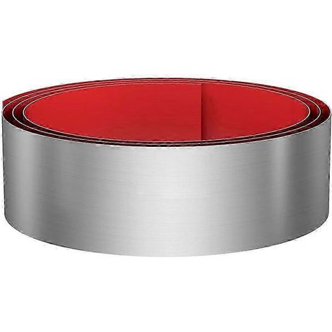 Plinthe de protection en acier inoxydable, plaque de plinthe auto-adhésive de 15,2 cm x 259 cm (6 po x 102 po), pour îlot de cuisine, couleur argent (szrh21)