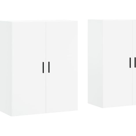 Maison Exclusive - Mobili a Parete 2 pz Bianc69,5x34x90 cm