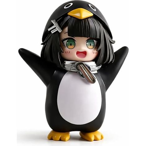 Figurine de pingouin Gugu Gagaga Little Penguin Administrator, modèle décoratif – Adorable objet de décoration pour bureaux et tableaux de bord de voiture (1/4)