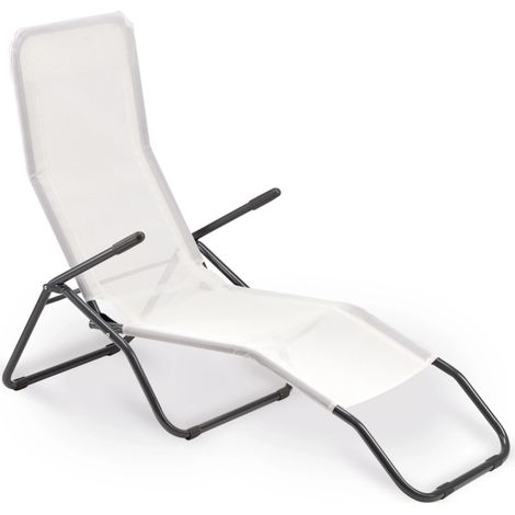 Garden Friend Sdraio Formentera basculante 57x140x96h cm bianca