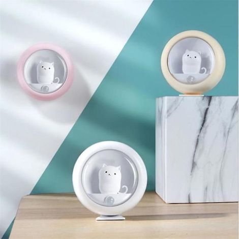 Lot de 2 veilleuses LED rechargeables à induction, veilleuses automatiques pour bébé, forme mignonne, pour chambre d'enfant et salon (1/5)