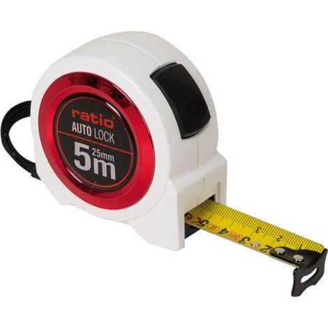 FLEXOMETRO CINTA 25/5 MT.AUTO LOCK RATIO - EHLIS (1/3)