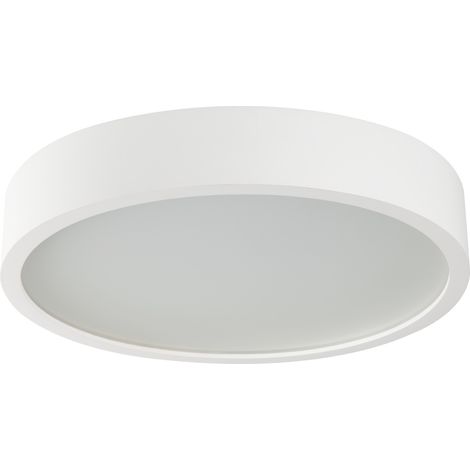 Legno e vetro satinato - Ø375 mm - LED E27 - Bianco matt (1/5)