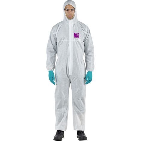 Ansell WH15S-00138-03 AlphaTec® 1500 - Modell 138 Chemikalienschutz, Weiß, M Kleider-Größe: M W