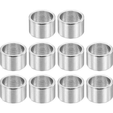 M8 Entretoise en Acier Inoxydable, 12Pcs Entretoise Métallique 8mm ID x 10mm OD x 7mm L Bague à Vis pour 5/16" ou M8 Boulon (1/5)