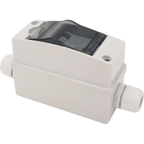 Disjoncteur Double Puissance pour Camping-Car avec Coffret Rail DIN, Interrupteur de Déconnexion Panneau Solaire 12-400VDC 90-400VAC (1/5)