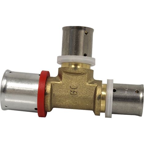 Té multicouche à sertir réduit - Ø26x3,0 - Ø20x2,0 - Ø20x2,0 - MULTIPEX (1/4)
