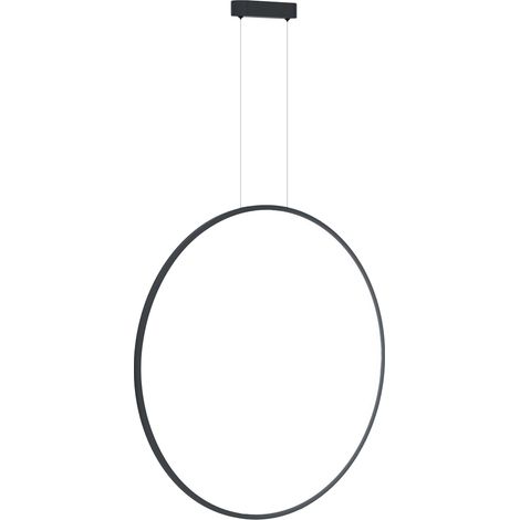 Lámpara colgante LED Saturno negra de 46 W (1/5)