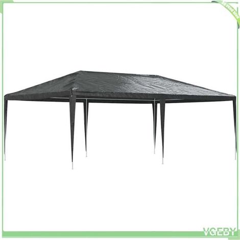 Tente de réception - FAFEICY - 48509 - 4x6 m - Anthracite - PE 90 g/m² (1/5)
