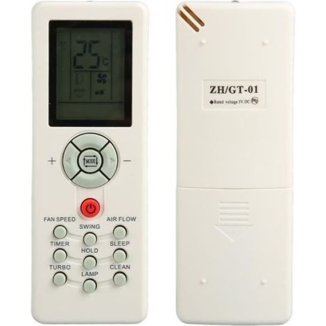 LIX-Télécommande de climatiseur pour climatiseurs Chigo/Hyundai Carrera Mirage/Zenith General/Maistro/York/Blueway (1/4)