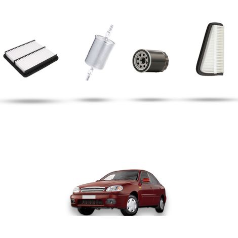 Kit tagliando 4 filtri compatibile con Chevrolet Lanos 1.5 73KW dal 97 al 99 (1/5)