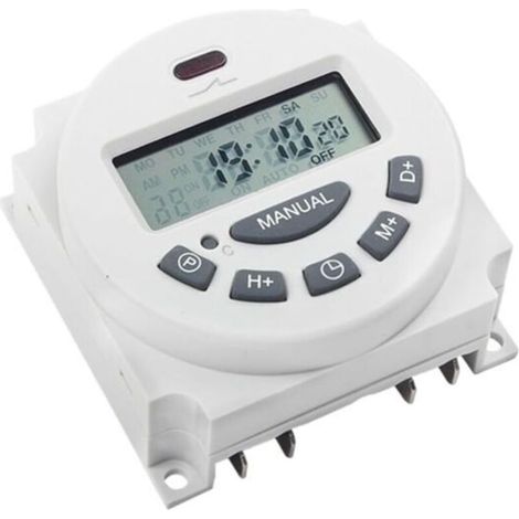 Contrôl de minuterie numérique L701 AC 220 V, minuterie programmable 7 jours/semaine, compt de minutes (1/5)