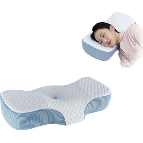 Cuscino - Cuscino in memory foam resiliente - Adatto a chi dorme su un fianco, sulla schiena e a pancia in giù - Supporto ergonomico per il collo - Allevia il dolore al collo - Memory foam (1/5)