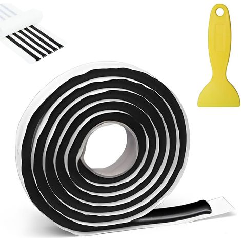 8mm x 4m Black Butyl Round Tape (1/5)
