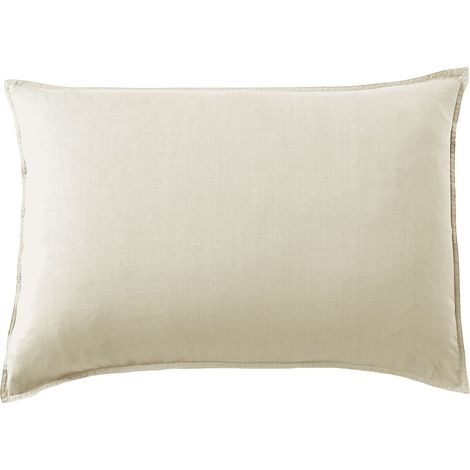 Taie d'Oreiller 50 x 70 cm en Lyocell Uni Lysandre Pampa (1/4)